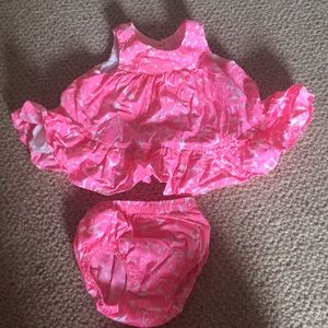 Bright pink Lilly Pulitzer 3-6 month dress💗